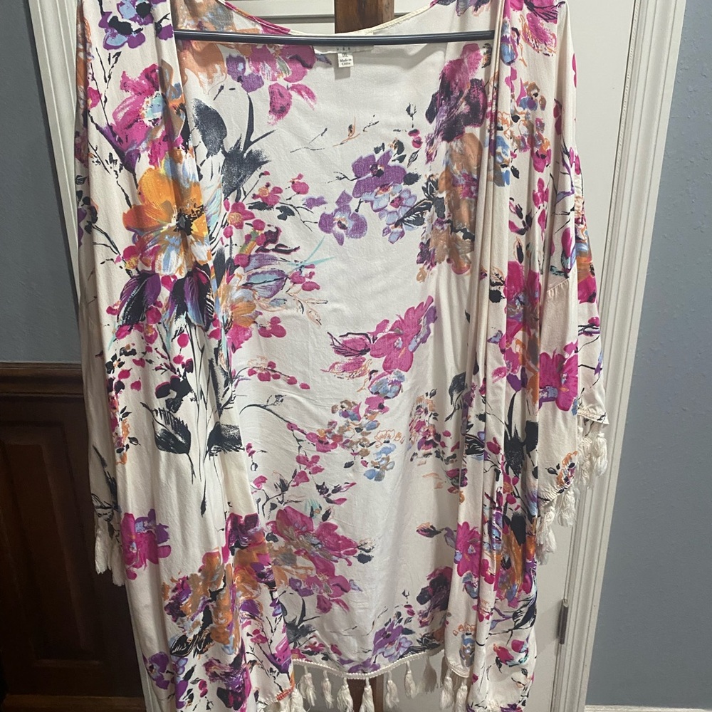 Umgee Multicolor Floral Kimono